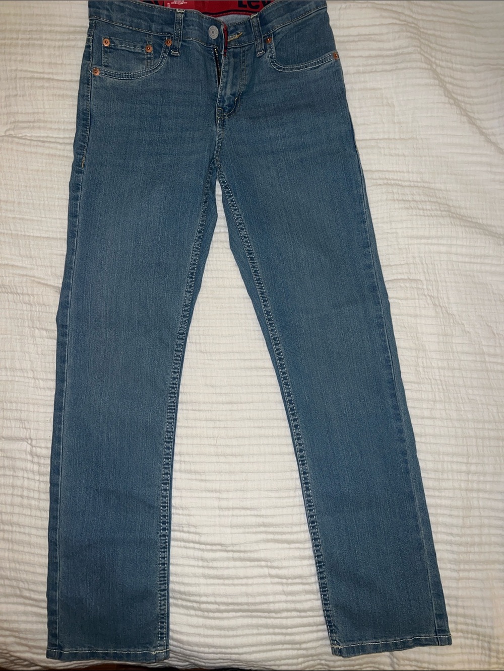 Levi's Straight Leg Jeans in Blue Wash